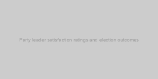 Party leader satisfaction ratings and election outcomes
